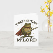 「Twas The Tism」M様 おもしろ 自閉症 カエル ミーム カード (黄色い花)