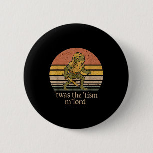 Twas The Tism M Lord Frog騎士 - 自閉症啓発 缶バッジ