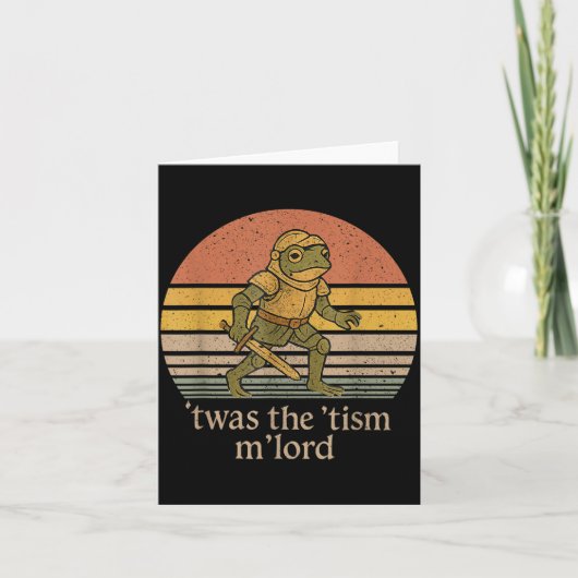Twas The Tism M Lord Frog Knight - Autism Awarenes カード (正面)