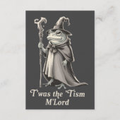 T'was The 'Tism M'lord おかしなカエル魔法使いミーム 招待状 (正面)