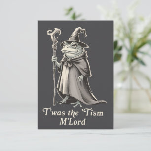 T'was The 'Tism M'lord おかしなカエル魔法使いミーム 招待状