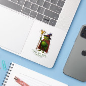 T'was The 'Tism M'Lord カエル ミーム 自閉症啓発 シール (ノートパソコンとiPhone)