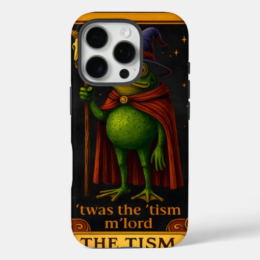 T'was The 'Tism M'Lord カエル ミーム 自閉症啓発 Case-Mate iPhoneケース (裏面)