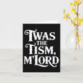 Twas the Tism Mlord Autism Awareness Support カード (黄色い花)