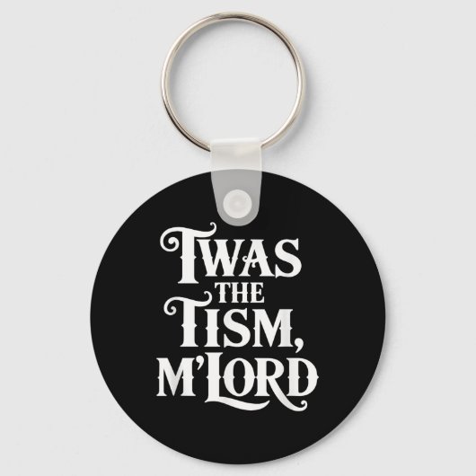 Twas the Tism Mlord Autism Awareness Support キーホルダー (正面)