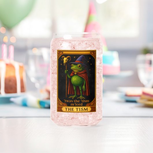 T'was The 'Tism M'Lord Frog Meme 自閉症啓発 ガラス缶 (インサイチュ (バースデー))
