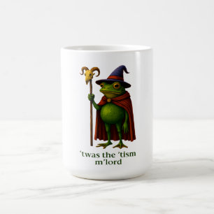T'was The 'Tism M'Lord Frog Meme 自閉症啓発 コーヒーマグカップ