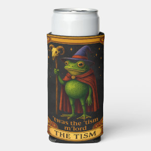 T'was The 'Tism M'Lord Frog Meme 自閉症啓発 スリム缶クーラー