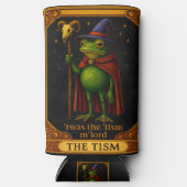 T'was The 'Tism M'Lord Frog Meme 自閉症啓発 スリム缶クーラー (正面)