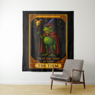 T'was The 'Tism M'Lord Frog Meme 自閉症啓発 タペストリー