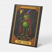 T'was The 'Tism M'Lord Frog Meme 自閉症啓発 台座サイン (正面)
