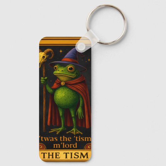 T'was The 'Tism M'Lord Frog Meme Autism Awareness キーホルダー (裏面)