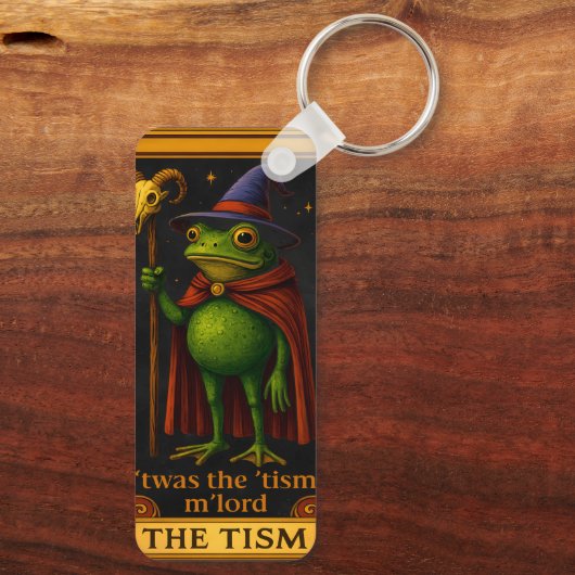 T'was The 'Tism M'Lord Frog Meme Autism Awareness キーホルダー (裏面)