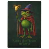 T'was The 'Tism M'Lord Frog Meme Autism Awareness クリップボード (裏面)