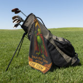 T'was The 'Tism M'Lord Frog Meme Autism Awareness ゴルフタオル (グリーン)