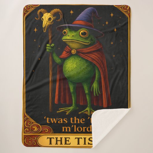 T'was The 'Tism M'Lord Frog Meme Autism Awareness シェルパブランケット (正面)