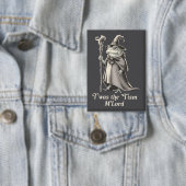 T'was The 'Tism M'lord Funny Frog Wizard Meme  缶バッジ (インサイチュ)