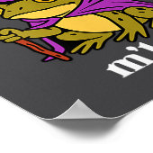 Twas The tism M'lord Funny Meme Frog Witch Autism ポスター (角)