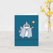 T'was The Tism M'lord Funny Raccoon Autism Meme Me カード (黄色い花)