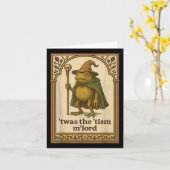 Twas The Tism Mlord Funny Wizard Frog Autism Shirt カード (黄色い花)