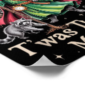 T'was The Tism M'lord Funny Wizard Racoon Witch Au ポスター (角)