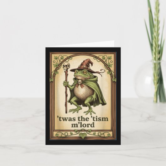 Twas The Tism Mlord Wizard Frog 自閉症 カード (正面)