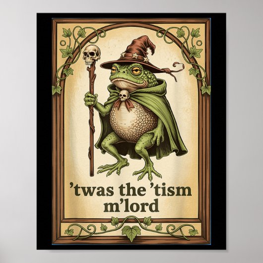 Twas The Tism Mlord Wizard Frog 自閉症  ポスター (正面)