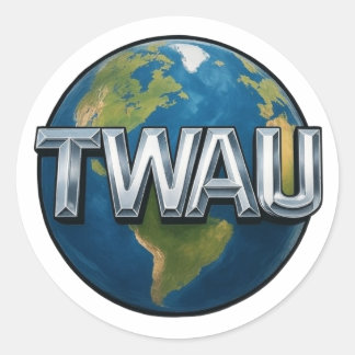 TWAU stickers ラウンドシール