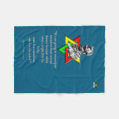 Tweaks Clothing - Marcus Mosiah Garvey Quote - Jam フリースブランケット (正面(横))