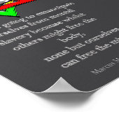 Tweaks Clothing - Marcus Mosiah Garvey Quote - Jam ポスター (角)