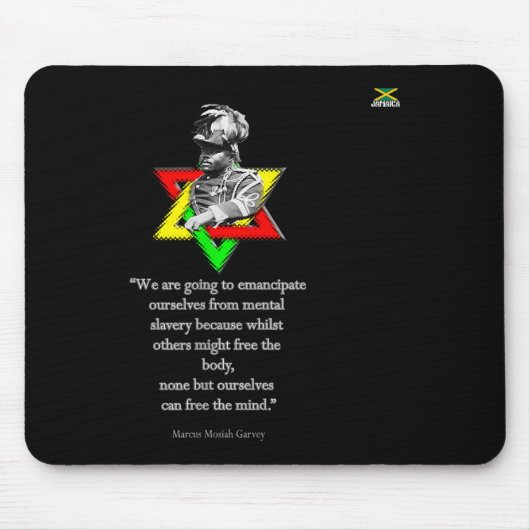 Tweaks Clothing - Marcus Mosiah Garvey Quote - Jam マウスパッド (正面)