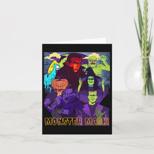 Twear Tee's Monster Mash Halloweenコスチュームおもしろいモン カード (正面)