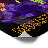 Twear Tee's Monster Mash Halloweenコスチュームおもしろいモン ポスター (角)
