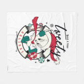 TWEATY™の休日を過ごす フリースブランケット (正面(横))