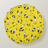 TWEATY™顔パターン ラウンドクッション (裏面)