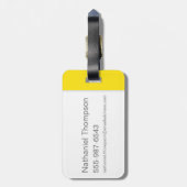 TWEATY™顔パターン ラゲッジタグ (裏面縦)