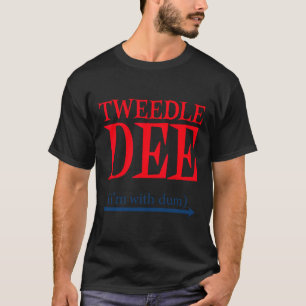 Tweedle Dee I'm With Dum - Lazy Coule Halloween C Tシャツ