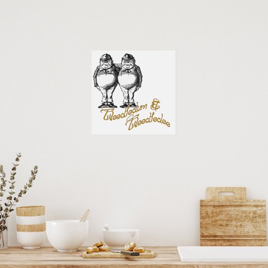 Tweedledum & Tweedledee ポスター (キッチン)