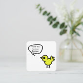 Tweet Bird Thank You Purchase Card スクエア名刺 (スタンド正面)