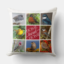 Tweet Home 8アメリカンソングバード8フォトコラージュ クッション
