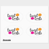 Tweet Tarts Ovalステッカー 楕円形シール (シート)