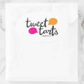 Tweet Tarts Ovalステッカー 楕円形シール (バッグ)