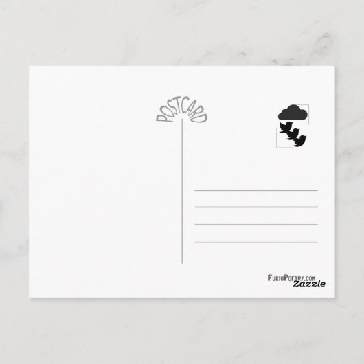 Tweetstorms俳句はがき ポストカード (裏面)