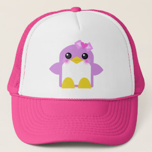 tweetyかわいいのペンギンの女の子のピンクのキャンディ キャップ