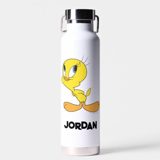 TWEETY™うーん |名前の追加 ウォーターボトル (正面)