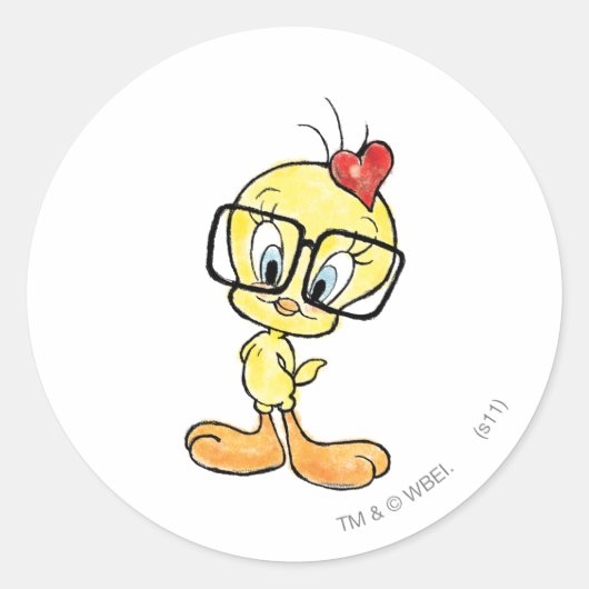 TWEETY™おたく ラウンドシール (正面)