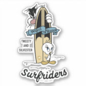 TWEETY™およびSYLVESTER™のサーフラー シール (正面)