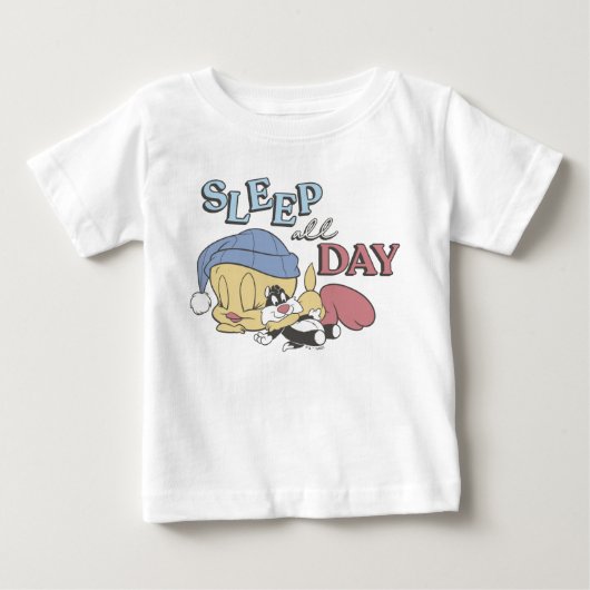 TWEETY™ ぐっすり一日中 ベビーTシャツ (正面)