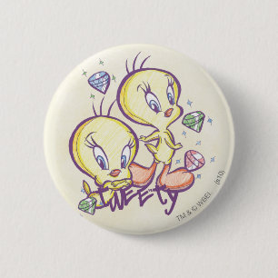 TWEETY™と宝石 缶バッジ
