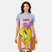 TWEETY™とButterfly エプロン (着用した状態)